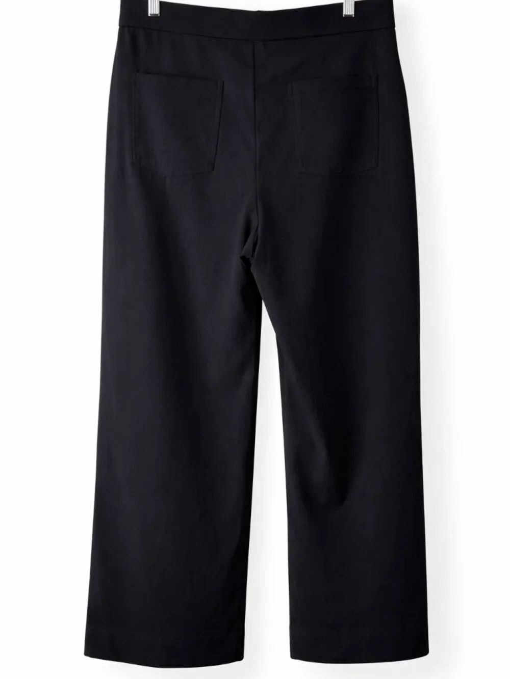 NWT Halara Wide Leg Pull On Pants Black Button Detail High Rise XL Petite - Picture 4 of 5